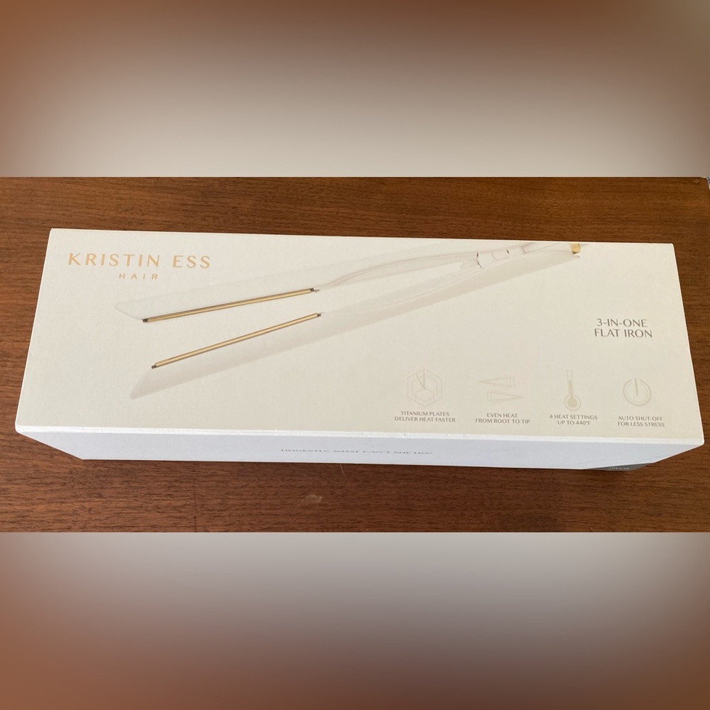 Kristin Ess 3 in 1 flat iron in box